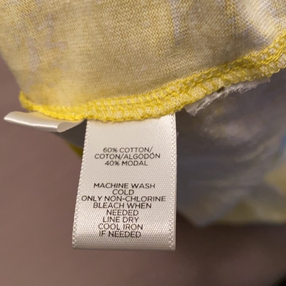 Loft Yellow Cotton Summer Dress Large - Picture 6 of 7